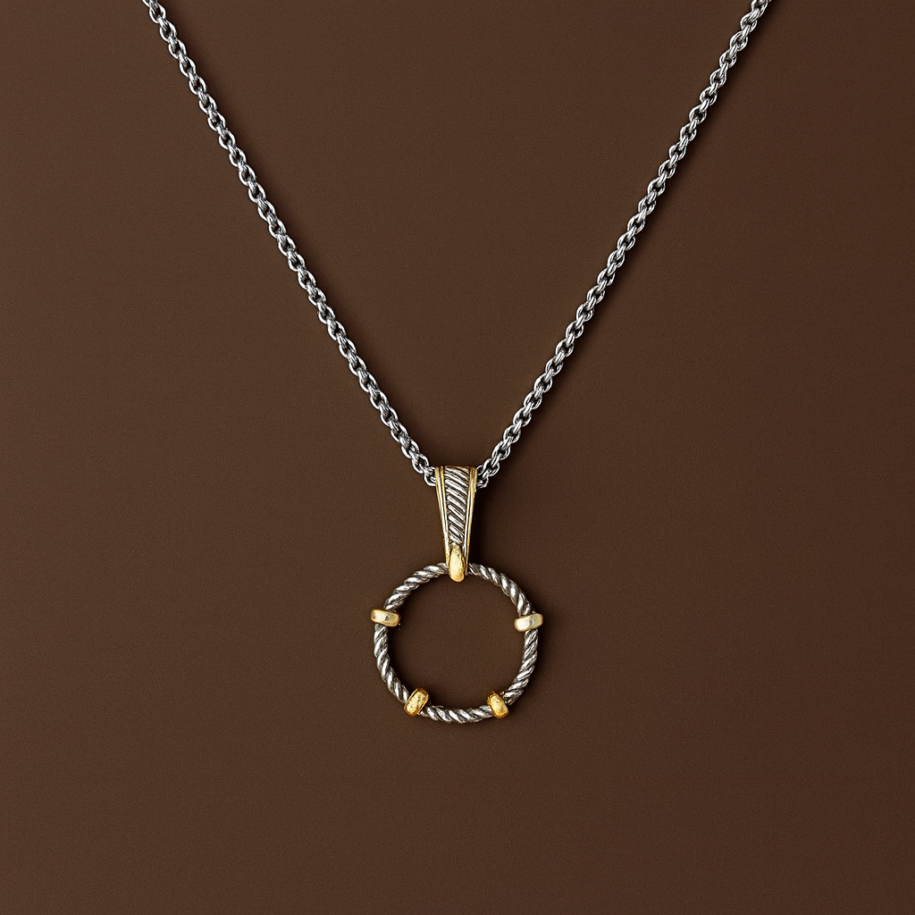 Colar Corda Prateado