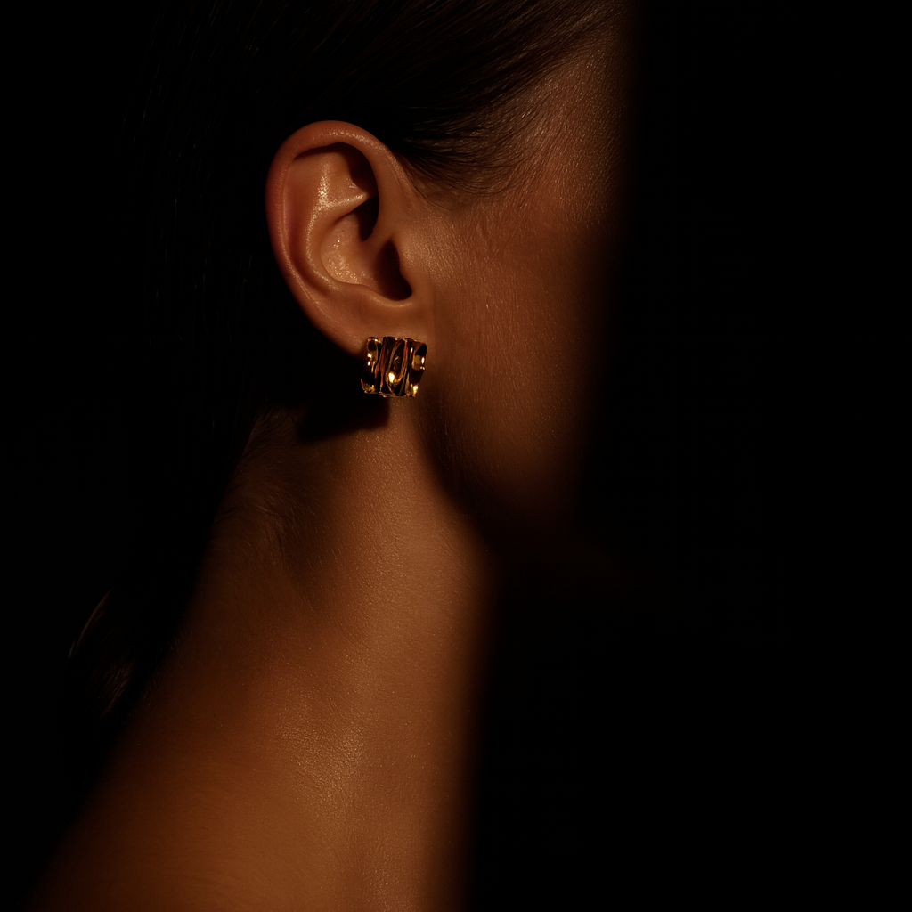 Brincos Quadrado Irregular