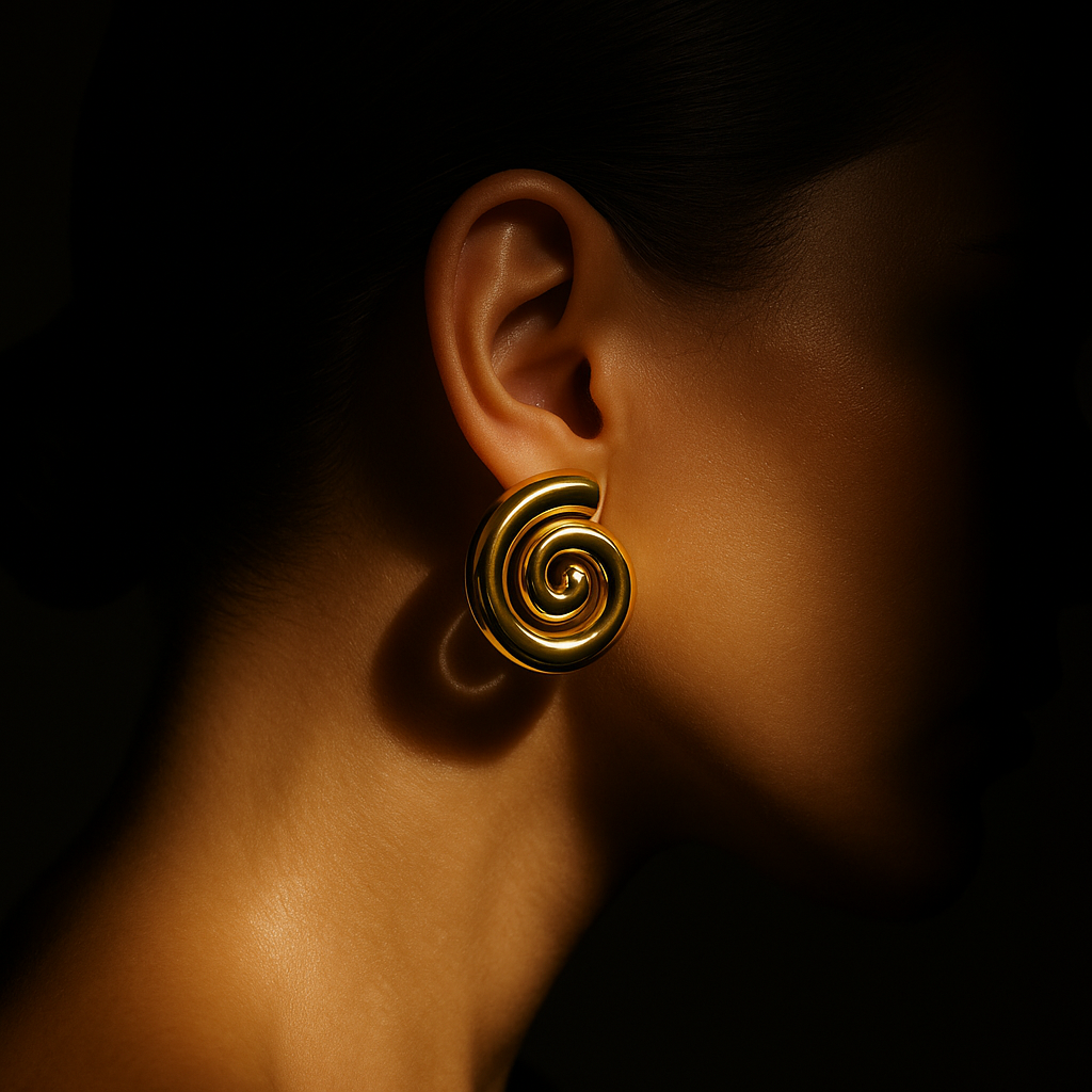 Brincos Caracol Prateados