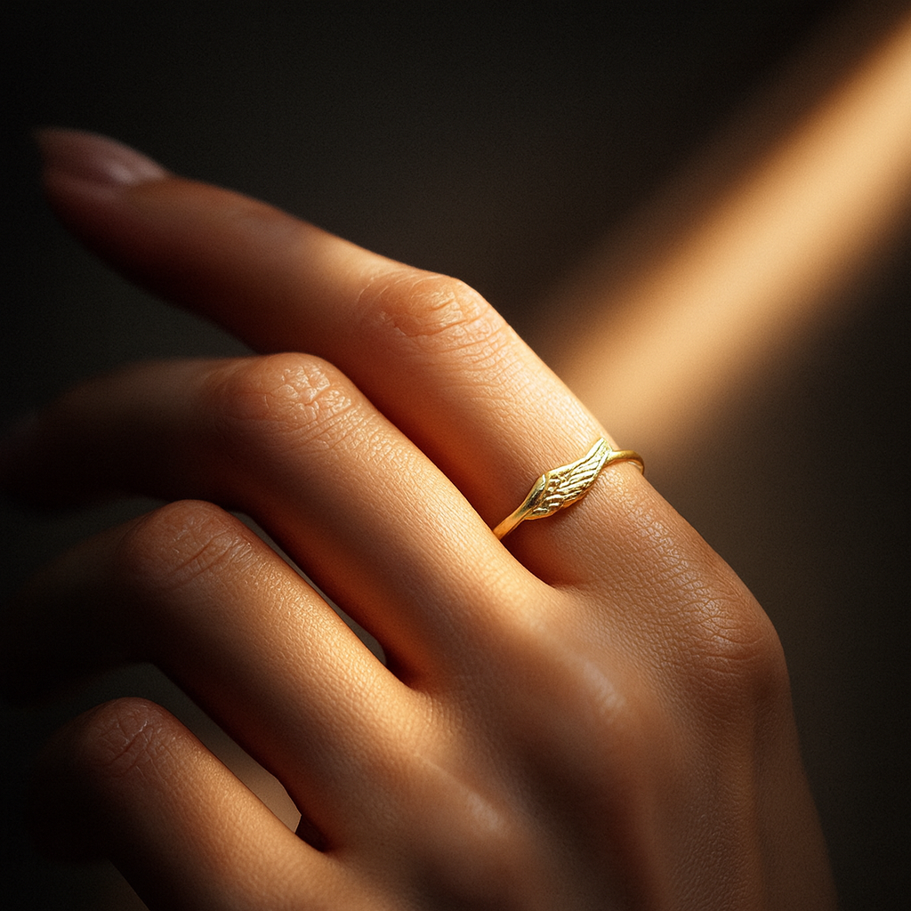 Anel Asa Dourado