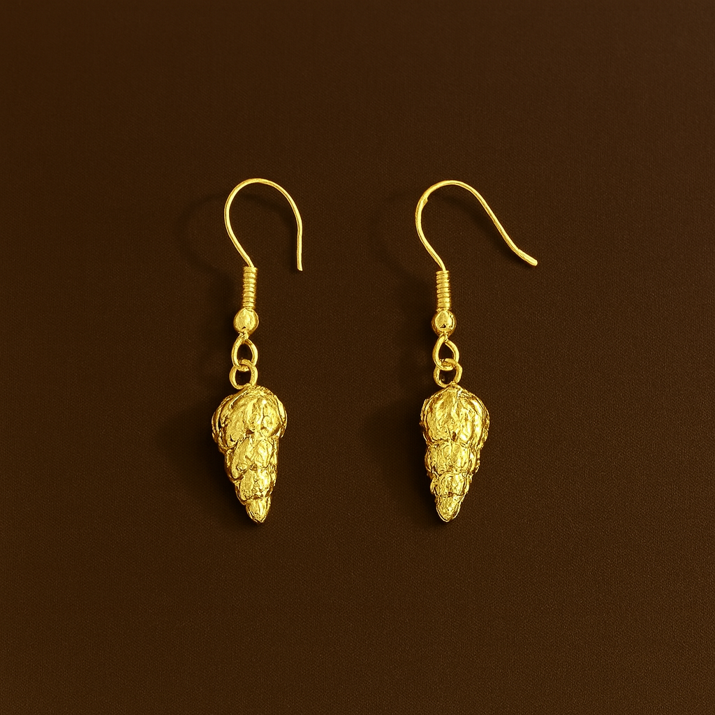 Brincos Búzio Dourados