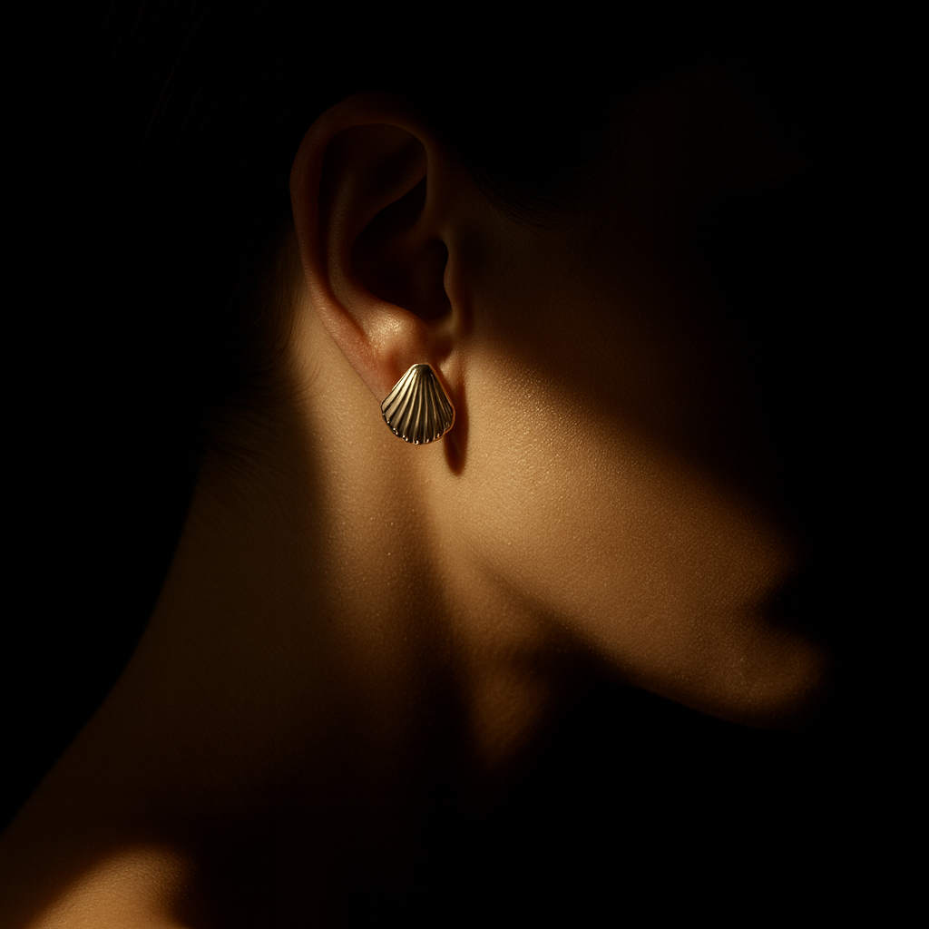 Brincos Concha Prateados